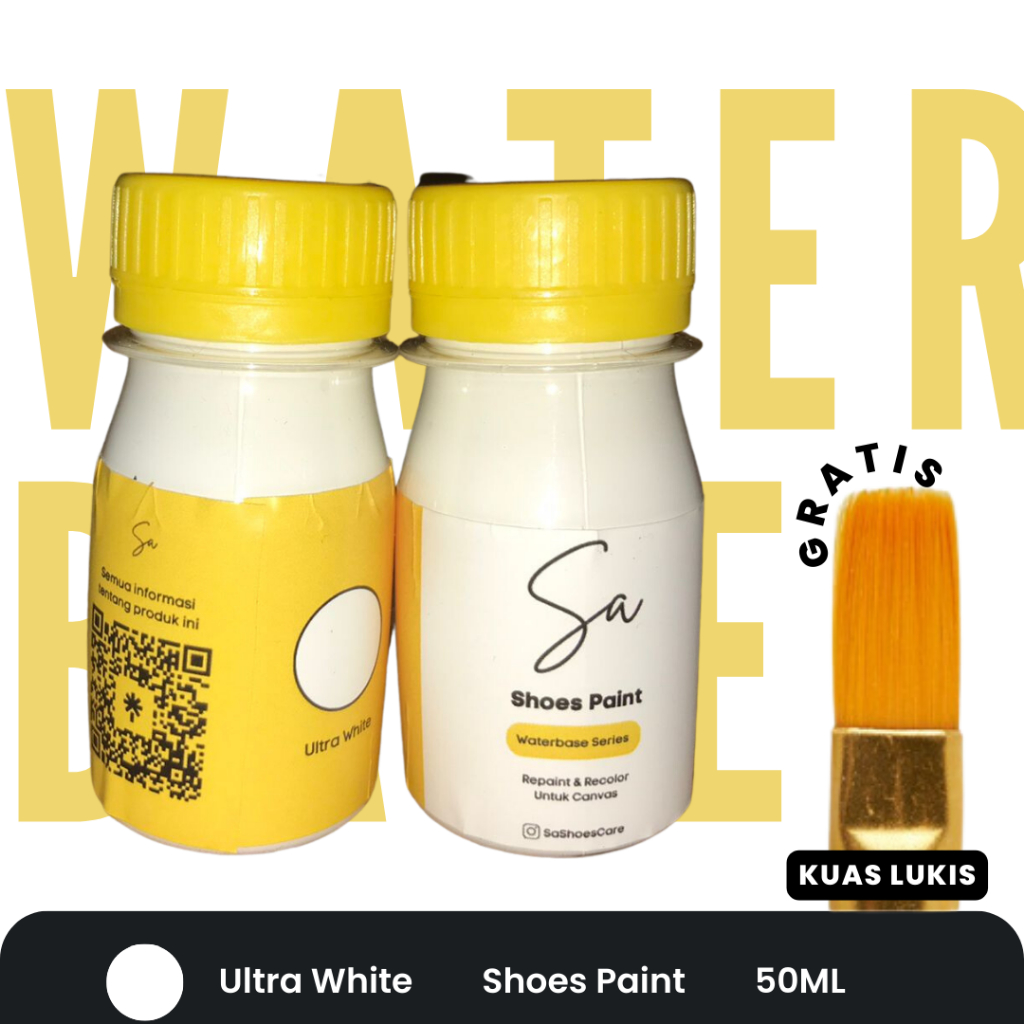 Waterbase Paint | Cat Sepatu Putih 50ML