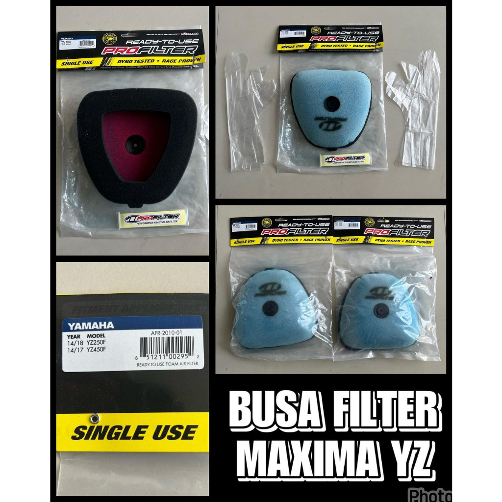 BUSA FILTER YAMAHA YZ 250F YZ 450F / FX 2015-2019 Air Filter Maxima