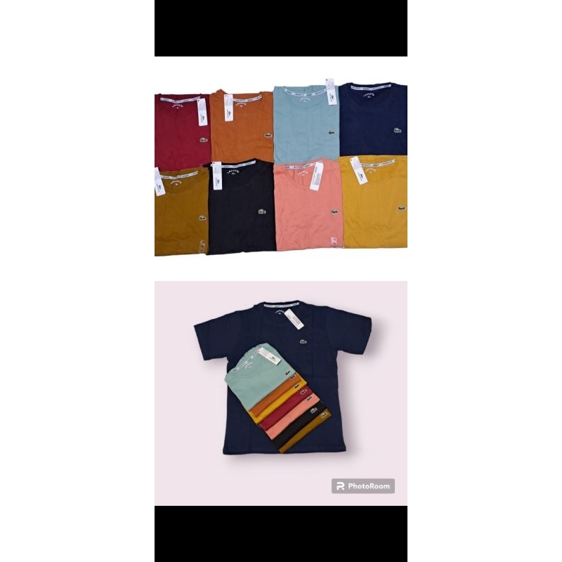 Kaos Lacoste Cewek- Cowok Lengan Pendek