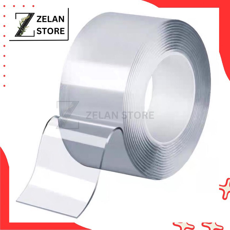 

Double Tape Nano isolasi Bening 1 Meter Roll Selotip