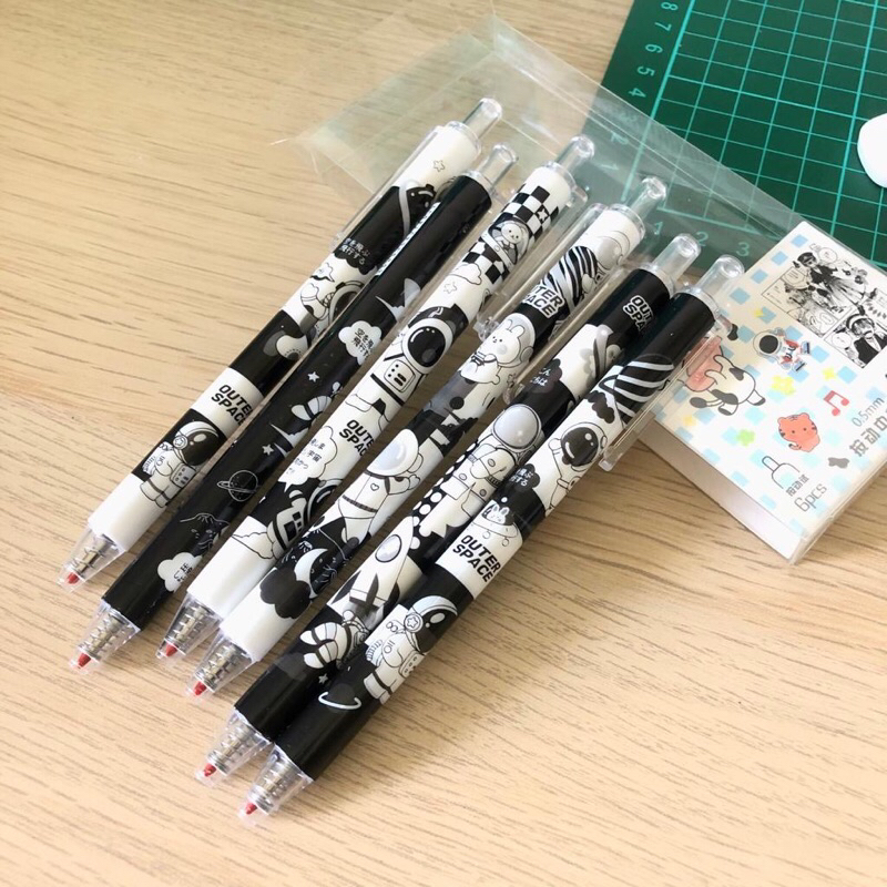 

6PCS PULPEN GEL MEKANIK 0.5MM / BALLPOINT MEKANIK
