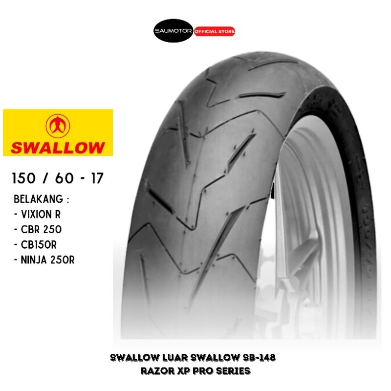 Saumotor Swallow Ban Luar Swalow Razor 150/60 Ring 17 Sb148 Razor Xp 150/60-17