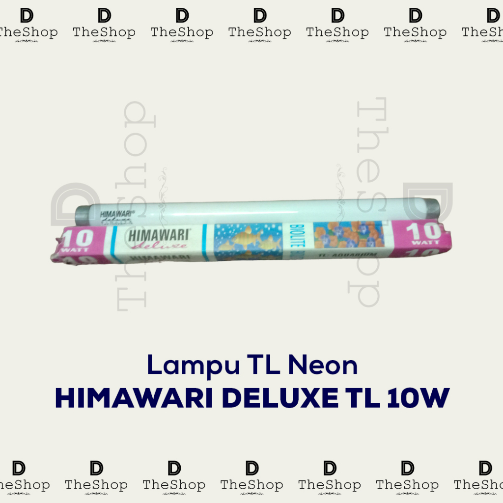 Lampu Bohlam TL Panjang Himawari Deluxe TLD Ungu Violet Purple 10 Watt