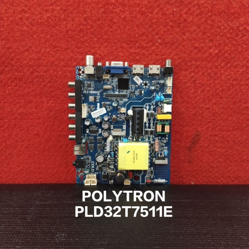 MB POLYTRON PLD32T7511E MESIN TV LED POLYTRON MAINBOARD MOTHERBOARD MODUL MOBO MB TV LED