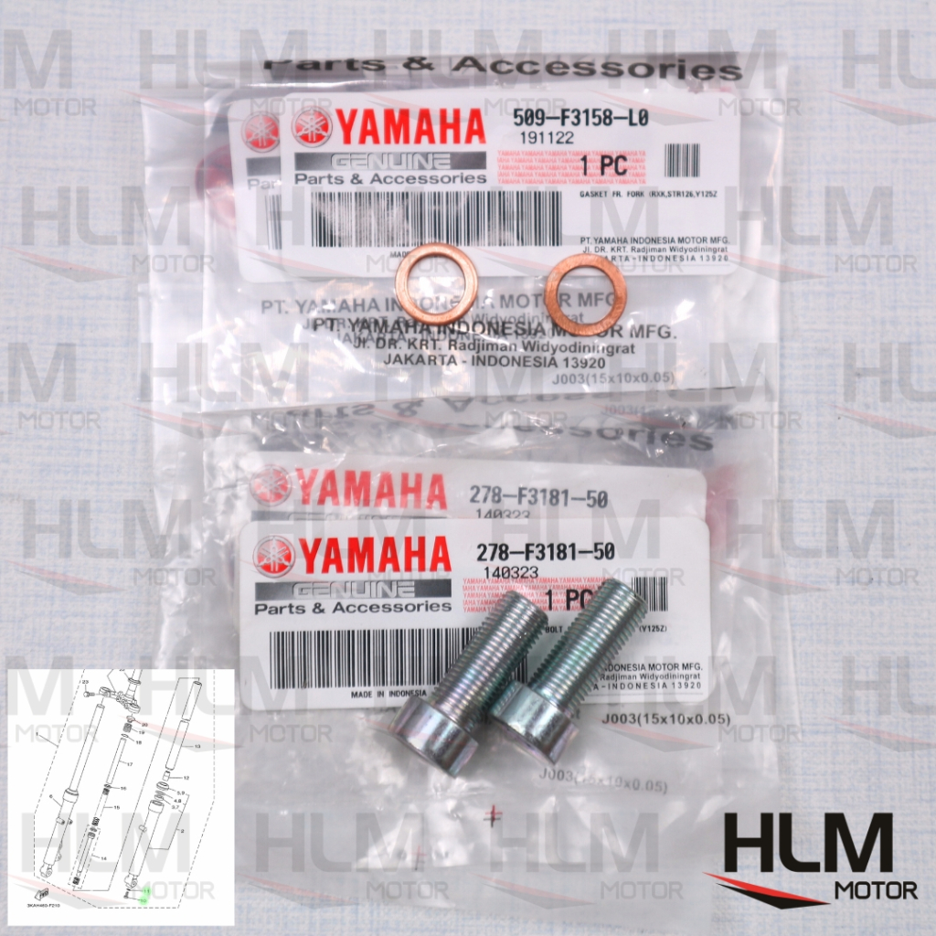 BAUT SULING TABUNG SHOCK SHOCKBREAKER DEPAN RX KING RXKING RX-K RXK F1ZR F1-ZR F1Z-R FIZR SS TWO MIO