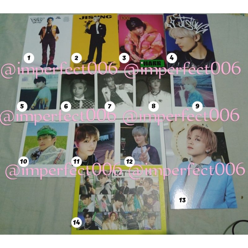 official aab polaroid postcard nct dream grup glitch mode hello future, beatbox, mini balon, univers