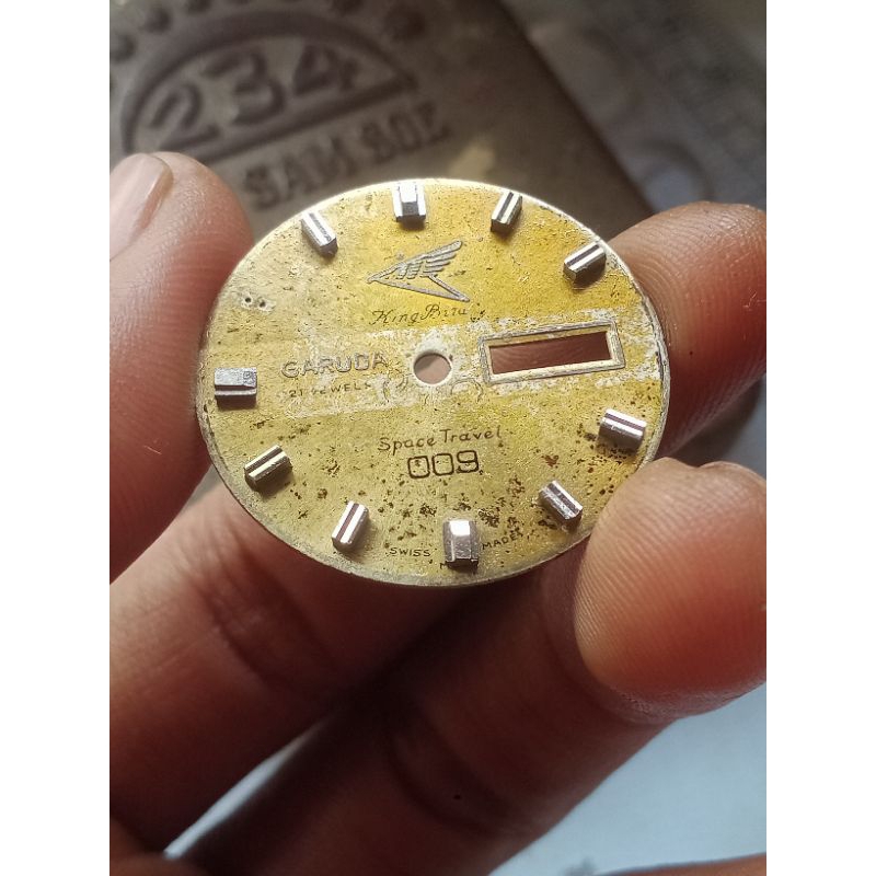 Part Jam tangan Plat Dial Garuda 21 Jewels Space travel 009