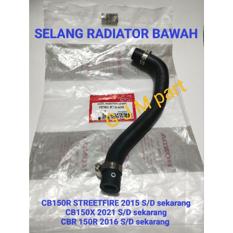 HOSE RADIATOR LOWER SELANG RADIATOR BAWAH HONDA CB150R STREETFIRE CBR150R CB150X ASLI