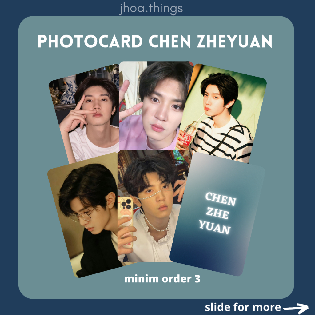 [UNOFFICIAL] PHOTOCARD CHEN ZHEYUAN HIDDEN LOVE CHINESE ACTOR