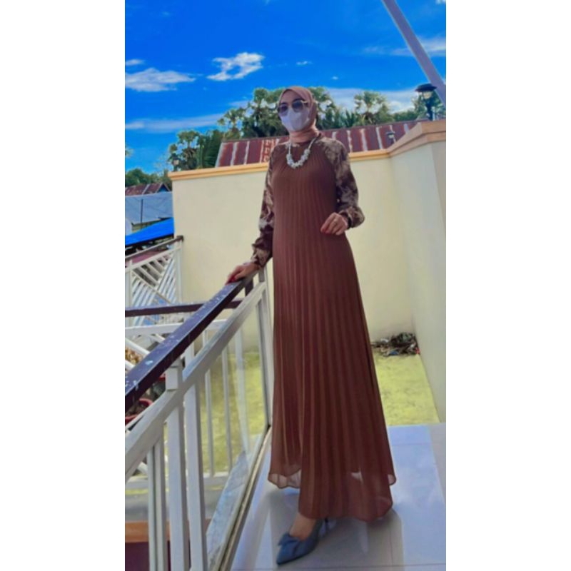 GAMIS PLISKET TERBARU/DRES MOTIF/GAMIS VIRAL MOTIF/GAMIS PREMIUM WANITA