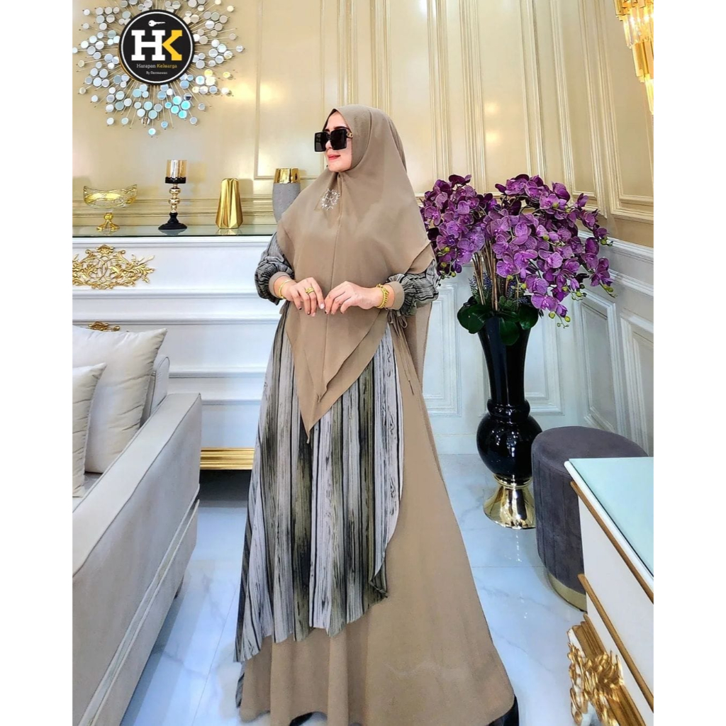 Aira Series Syar'i HK By Dermawan ORI Hijab Gamis Syari Kekinian BestSeller Terlaris Termurah Origin