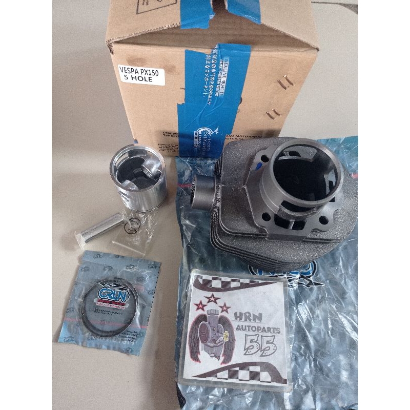 Blok Seher Komplit Vespa PX150 Excel 5Hole Lubang5 Crun
