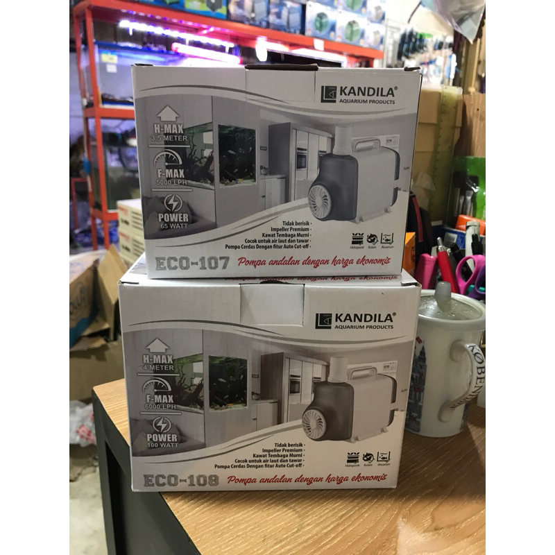 Pompa Mesin Kolam Aquarium Ikan Hidroponik ECO 107 108