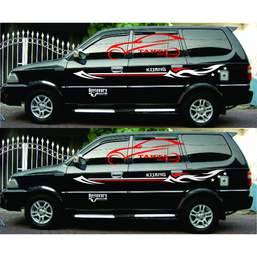 Promo Stiker Mobil Kijang Stiker Tribal Kijang Stiker Cutting mobil Kijang LGX Kijang Kapsul Kijang 