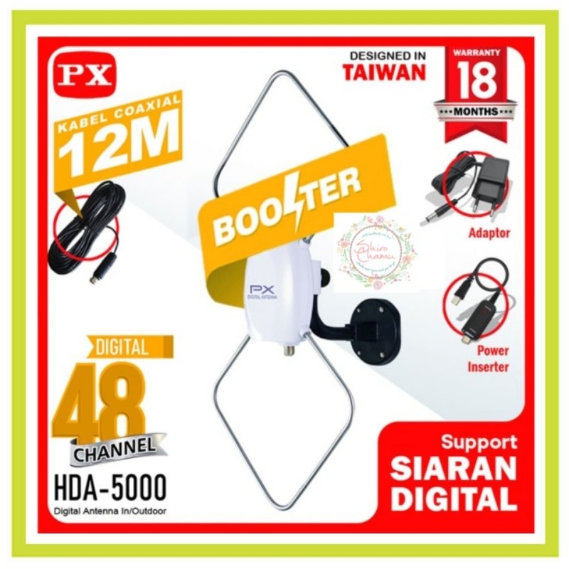 PX Digital Antenna HDA-5000 Antena Tv Indoor / Outdoor HDA 5000