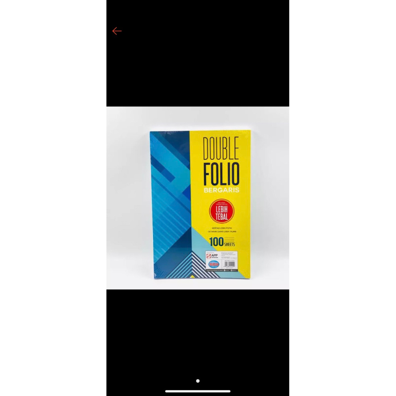 

Kertas Double Folio Bergaris Garis Sinar Dunia SiDu SD 100 Lembar