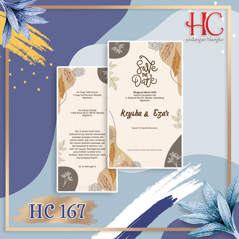 Undangan Blangko Nikah HC 167