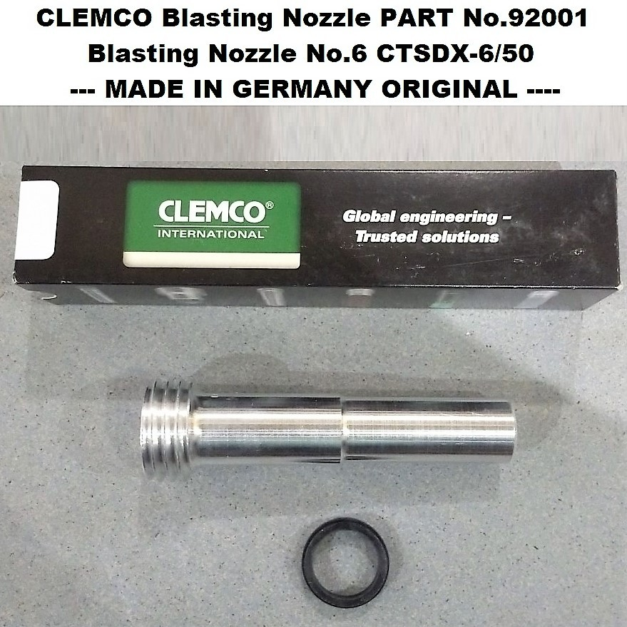 CLEMCO Blasting Nozzle No 6 CTSDX 50 CLEMCO NOZZLE 92001 BLASTING CLEMCO CTSDX-6/50 ORIGINAL
