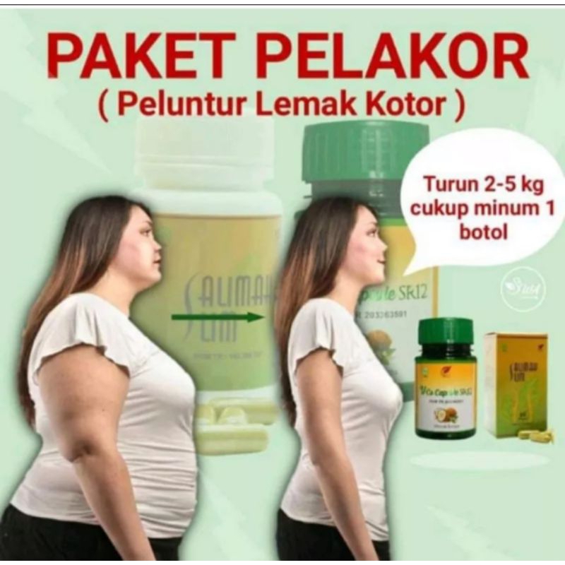 PAKET AMPUH PELANGSING HERBAL OBAT DIET PELAKOR SR12 MENURUNKAN BERAT BADAN PELUNTUR LEMAK PERUT BPO