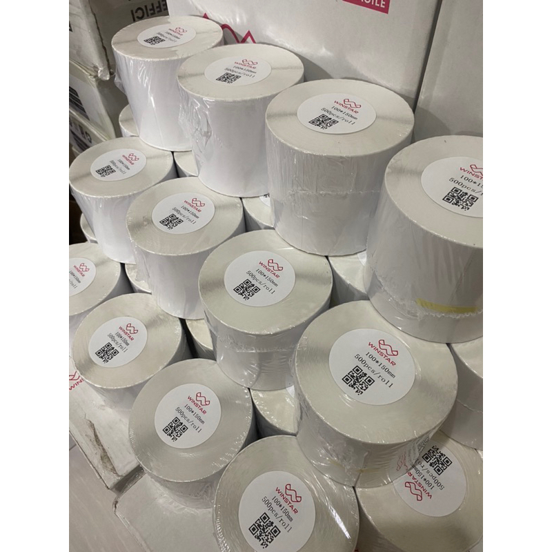 

RK Kertas Thermal Sticker/Label sticker thermal 100 x 150 MM Barcode UK A6 Murah