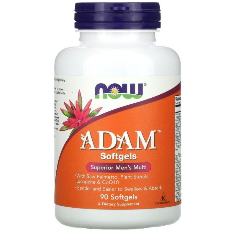 Now Multi-vitamin Multivitamin multi Vitamin Pria Men's Man Health Adam 90 softgels capsules tablets