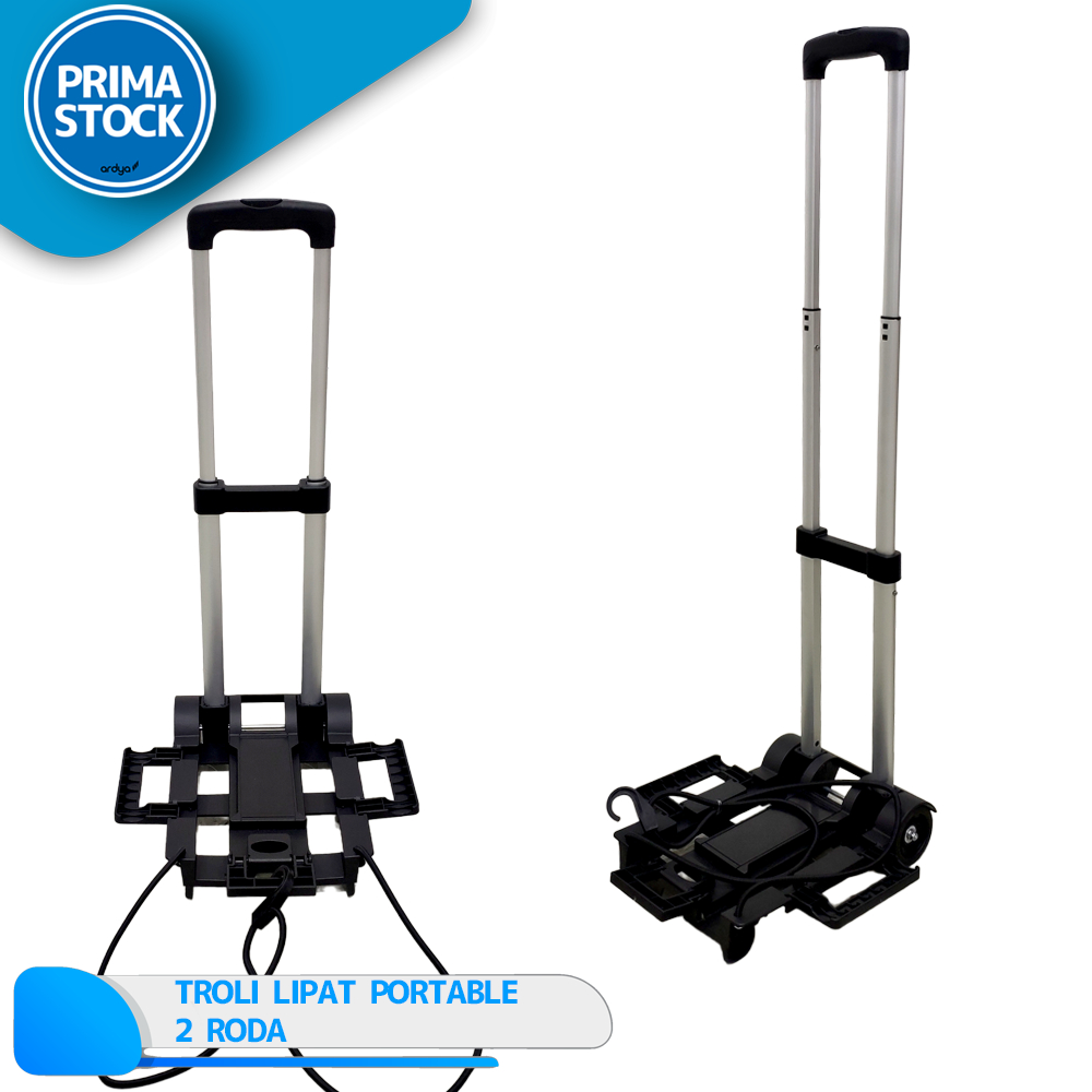 Troli Lipat Barang + Tali Ikat Aluminium Trolley Gas Galon 2 4 Roda