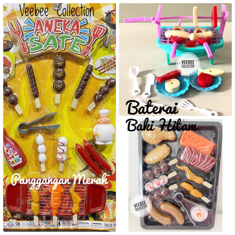 Mainan BBQ Set / mainan bbq anak/ mainan masak masakan anak/ BBQ main/ pretend play