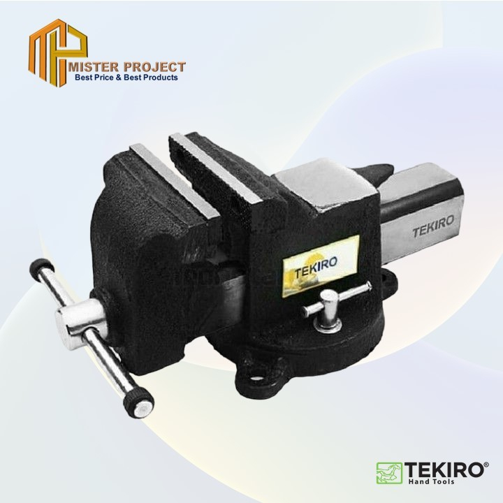TEKIRO Catok Besi 8" inchi / Ragum / Bench Vise / Alat Penjepit