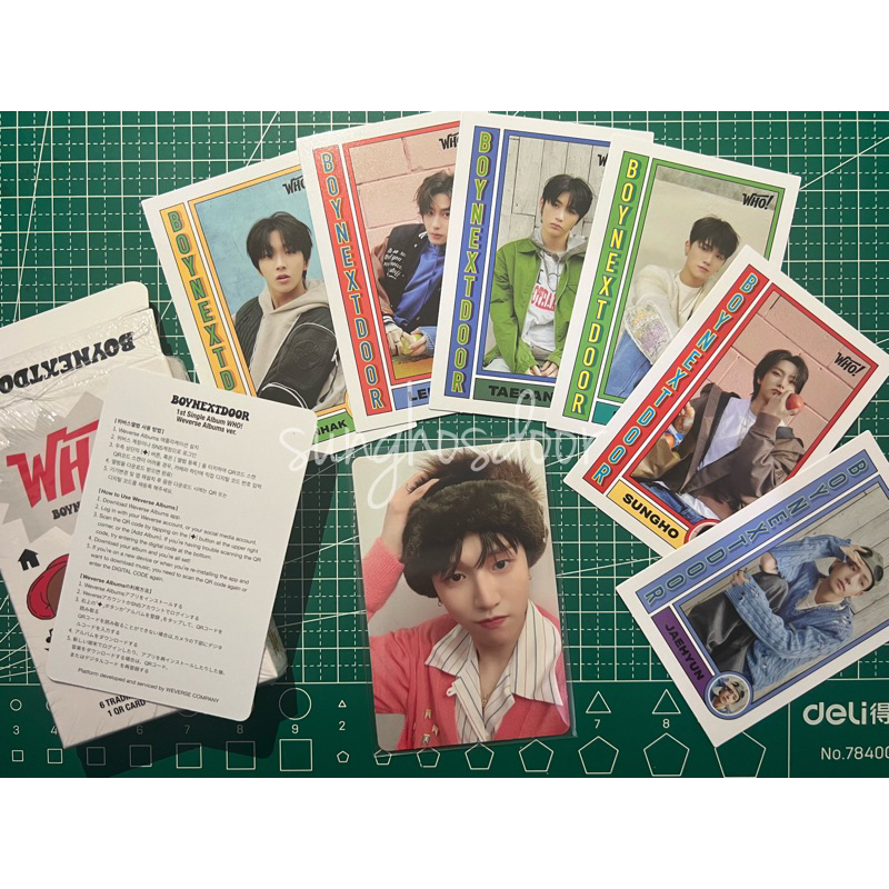 [READ DESC] Boynextdoor wv weverse album version trading card tc photocard pc (inclusion only)