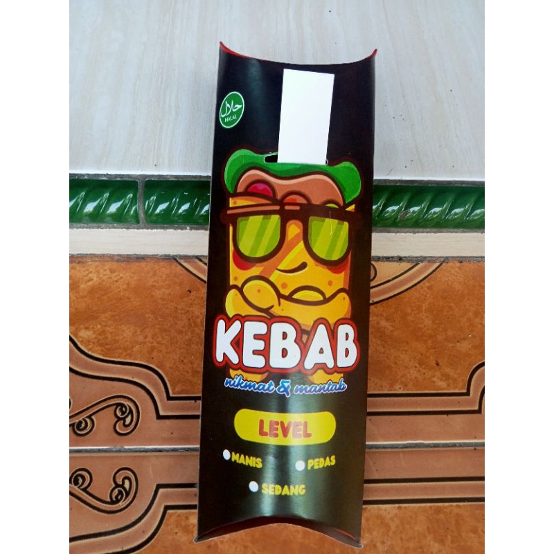 

@50pcs kertas kemasan kebab/dus kebab all size motif hitam