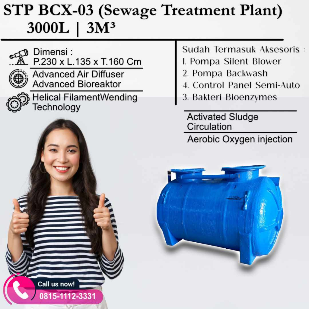 STP BIOTECH 3000 Liter Biofilter 3M3