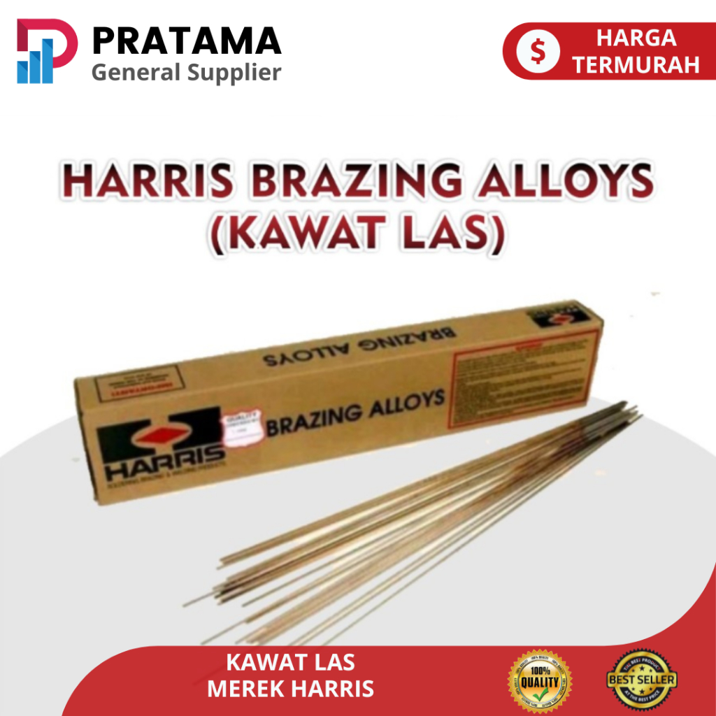 Kawat Las Perak Merek Harris Brazing Alloys 1 dus 750pcs | surabaya