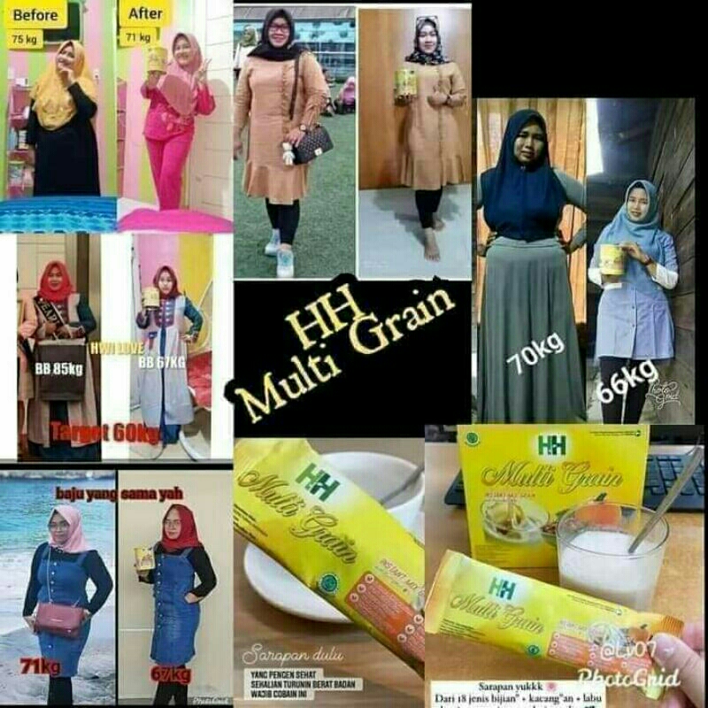 HH multigrain ampuh turunkan BB (1box isi 20sachet)