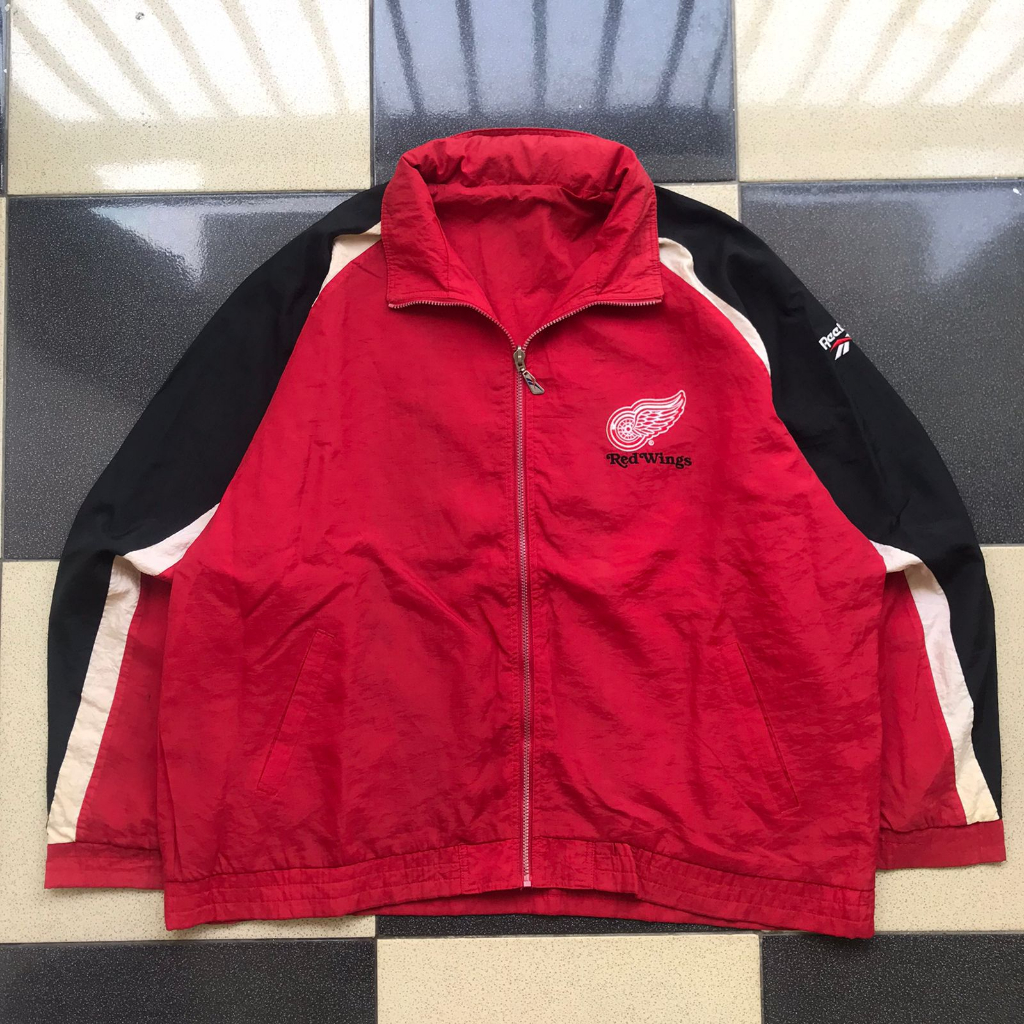 Vintage Windbreaker Red Wings by Reebok