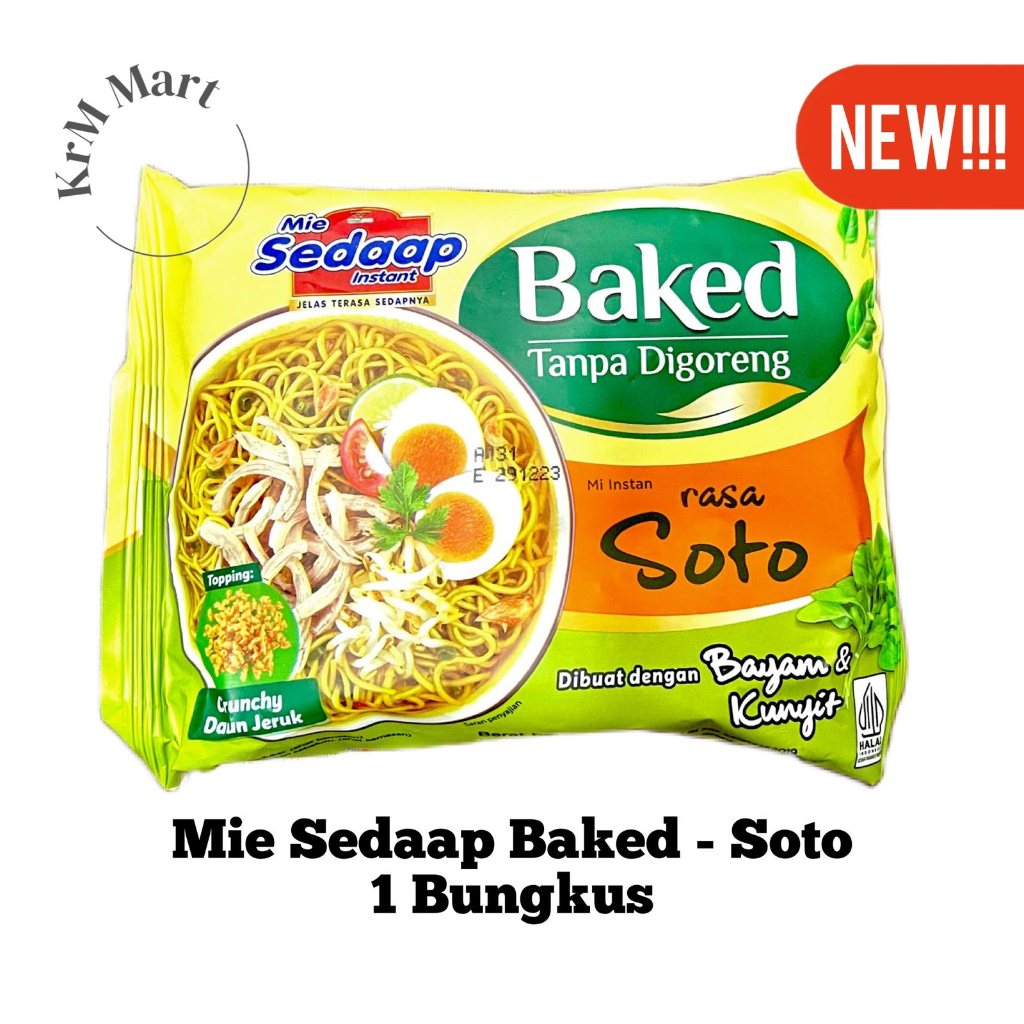 

Mie Sedap Baked Soto 1 bungkus mi sedaap tanpa digoreng