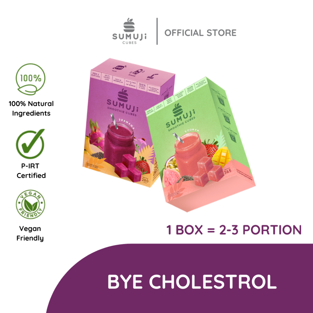 

SUMUJI Frozen Smoothie Cubes BUNDLE - BYE CHROLESTROL! untuk 4-6x minum