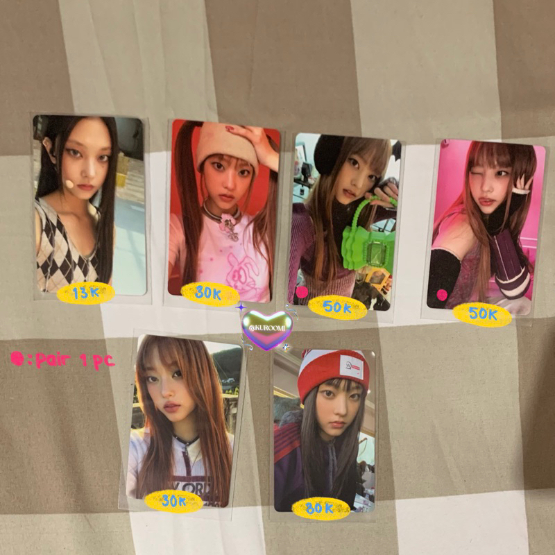 PHOTOCARD PC HAERIN NEW JEANS NEWJEAN WEVERSE MC MESSAGE CARD DITTO OMG