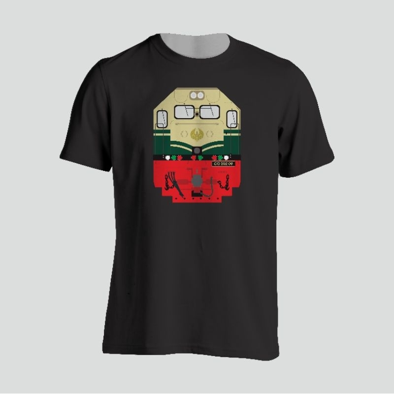 Kaos Lokomotif CC 202 Livery Vintage