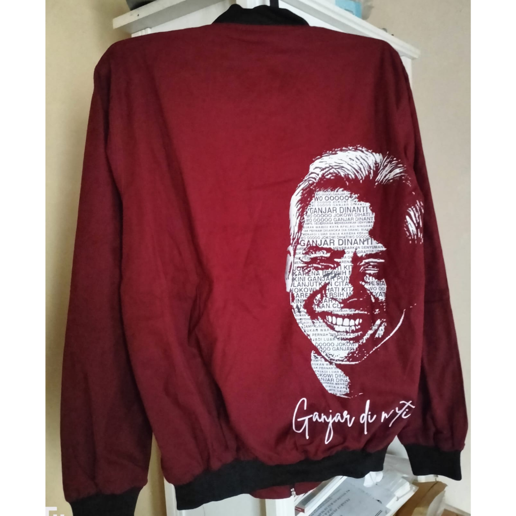 JAKET BOOMBER PRIA DISTROGAN SAHABAT GANJAR / SAHABAT GANJAR / GANJAR PRANOWO