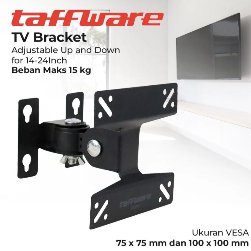 Taffware TV Bracket Adjustable untuk 14-24 Inch TV