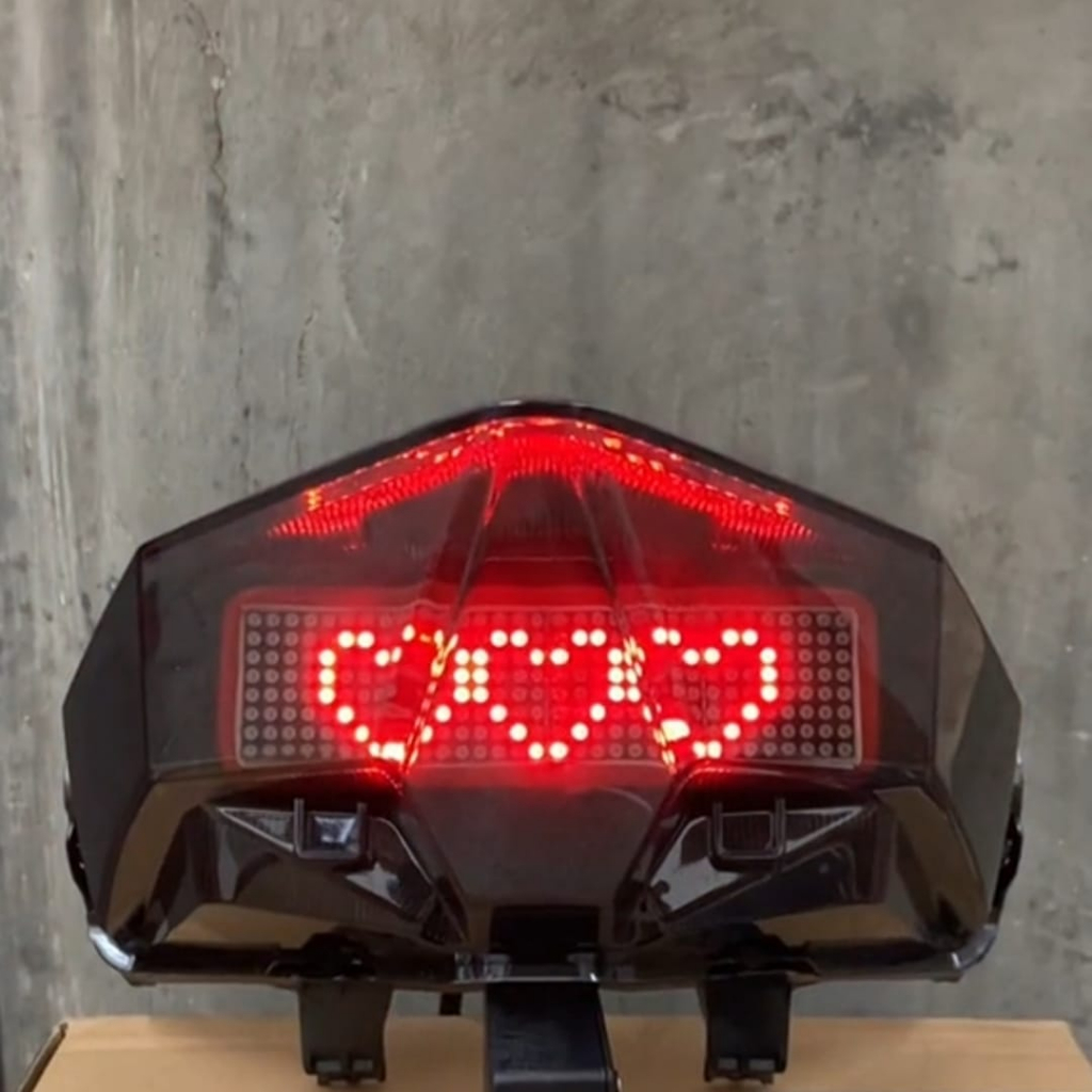 STOPLAMP RUNNING TEXT VARIO 125/150 NEW LAMPU REM BELAKANG RUNNING TEXT 41 ANIMASI