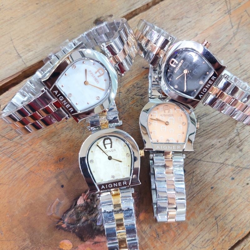 Aigner Varese A45600 Original Silver Kombi Jam Tangan Wanita