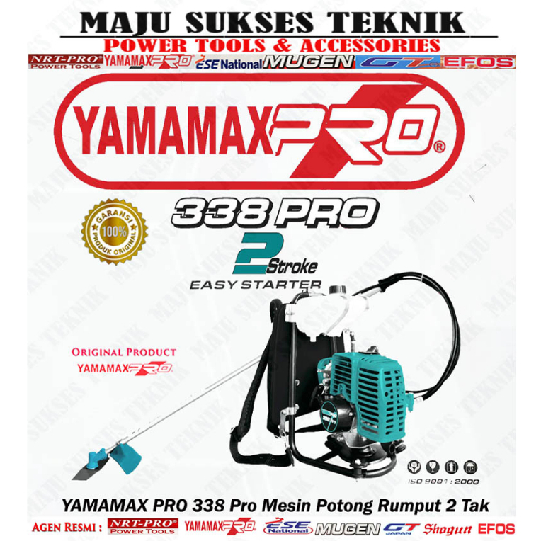 YAMAMAX PRO 338 Mesin Potong Rumput Gendong 2 Tak Brush Cutter 2Tak 338Pro 338 Pro