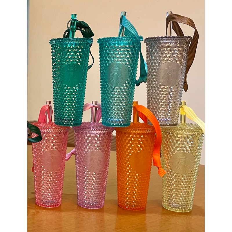 starbucks keychain bling studded cold cup