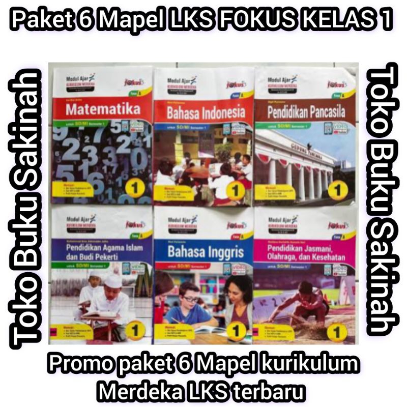 LKS FOKUS KELAS I KURIKULUM MERDEKA TERBARU 6 MAPEL