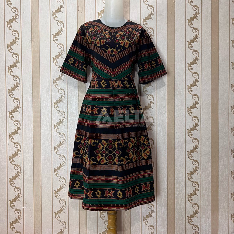DRESS TUNIK TENUN ETNIK MOTIVE NTT