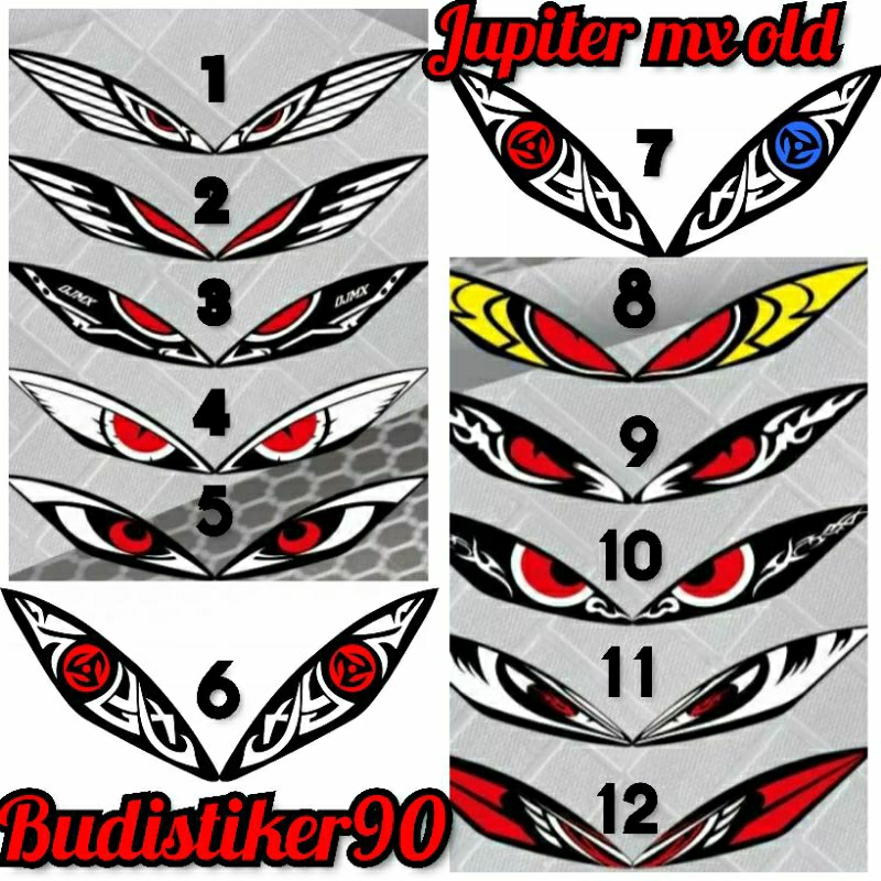 Stiker lampu sein jupiter mx old