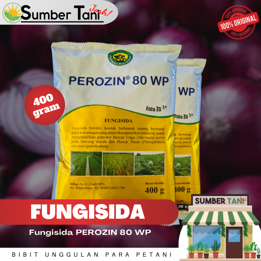 Fungisida PEROZIN® 80WP Kemasan 400gr Zenith Cropsciences Indonesia
