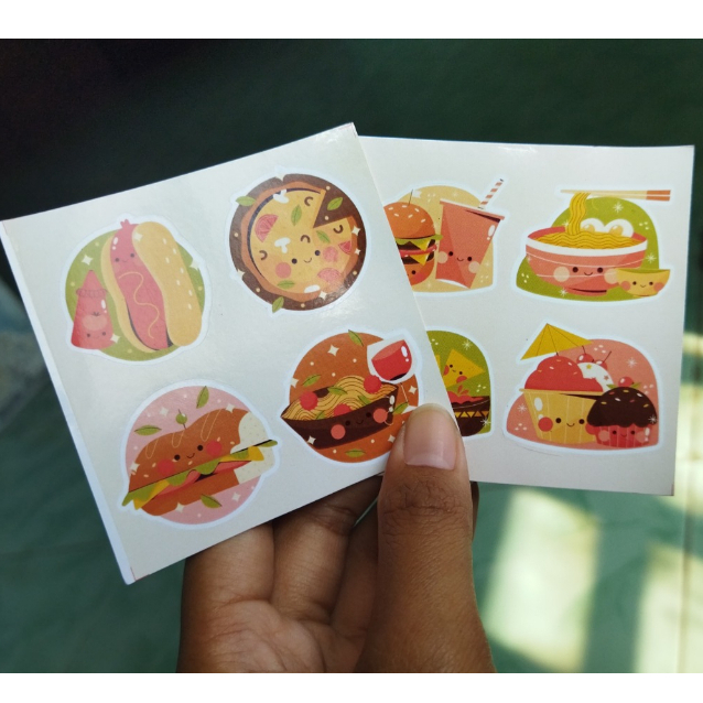 Stiker Aesthetic Wet Food