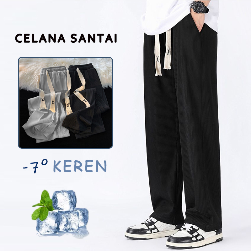 celana longgar pria celana joger pria sweatpants jumbo kolor celana korean style pria celana harem b